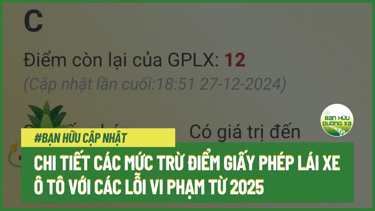 Trừ điểm GPLX